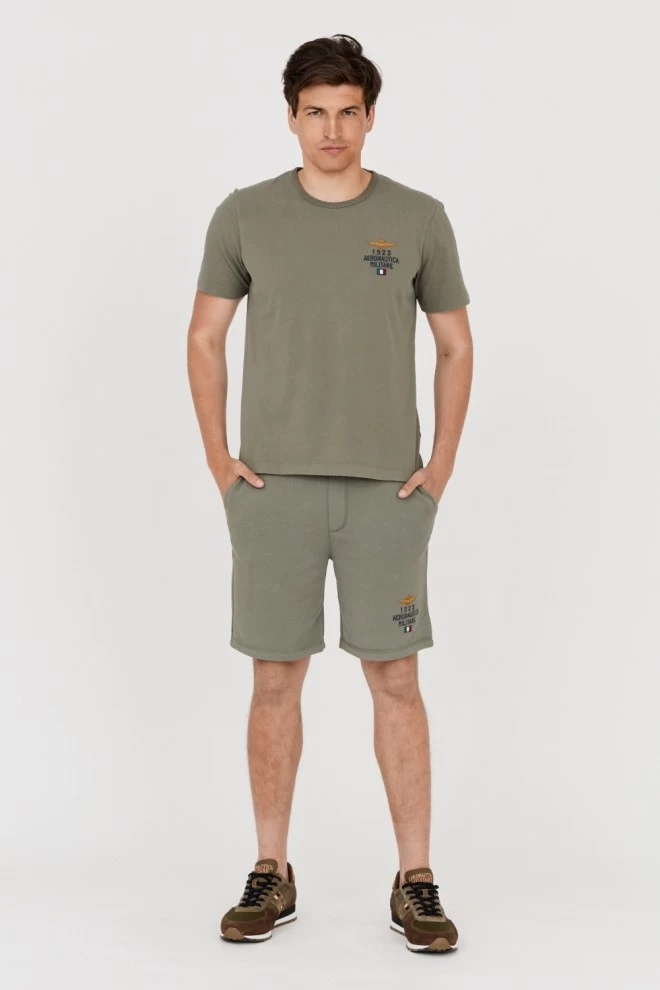 AERONAUTICA MILITARE Men's green Bermuda shorts
