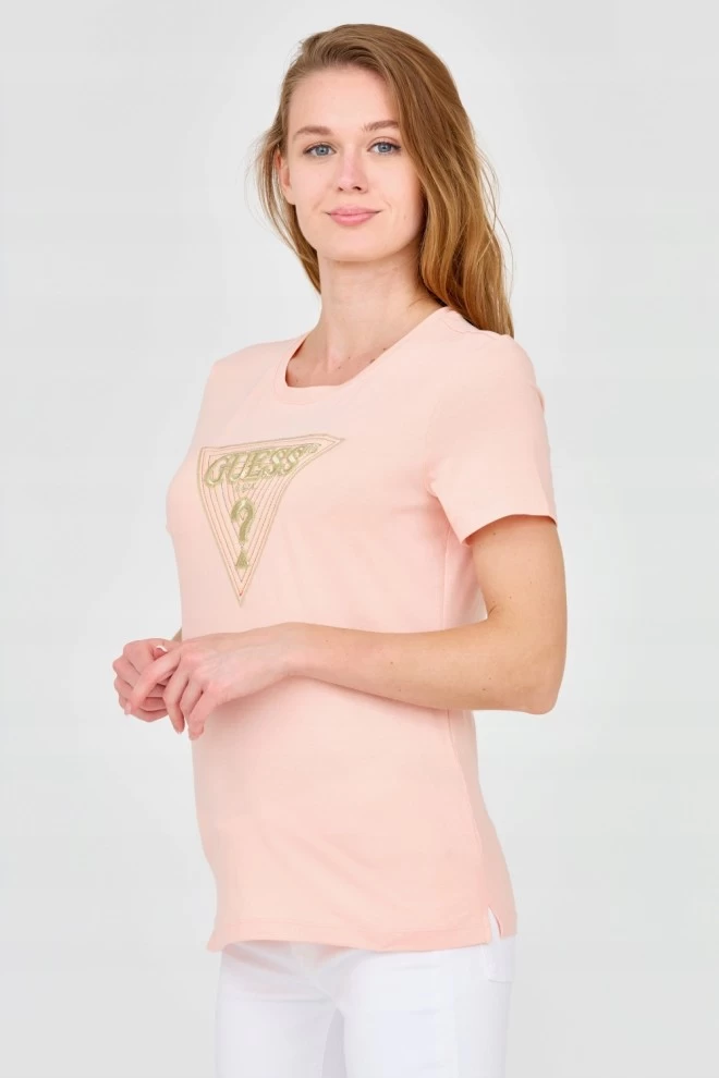 GUESS Women's t-shirt with large embellished logo