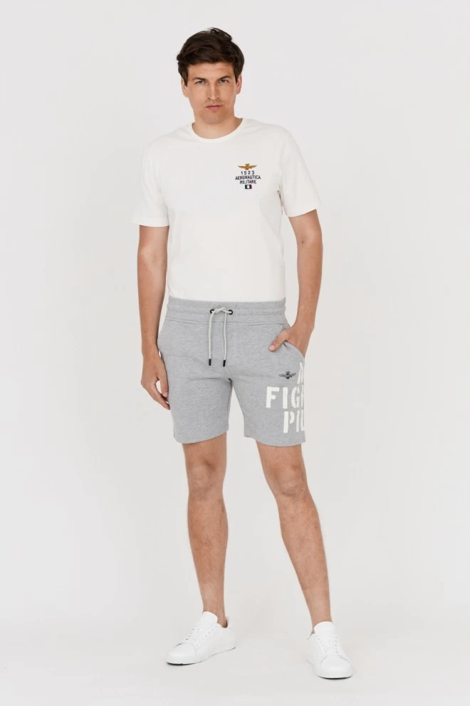 AERONAUTICA MILITARE Men's grey Bermuda shorts