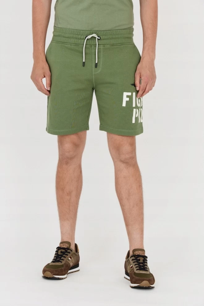 AERONAUTICA MILITARE Men's green Bermuda shorts