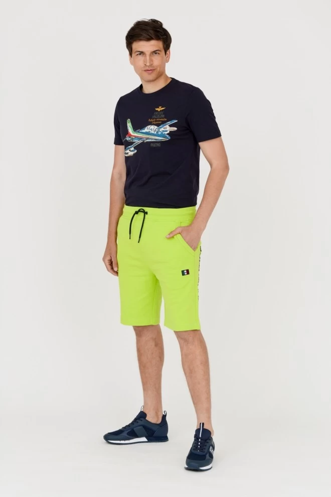 AERONAUTICA MILITARE Green tracksuit bermudas