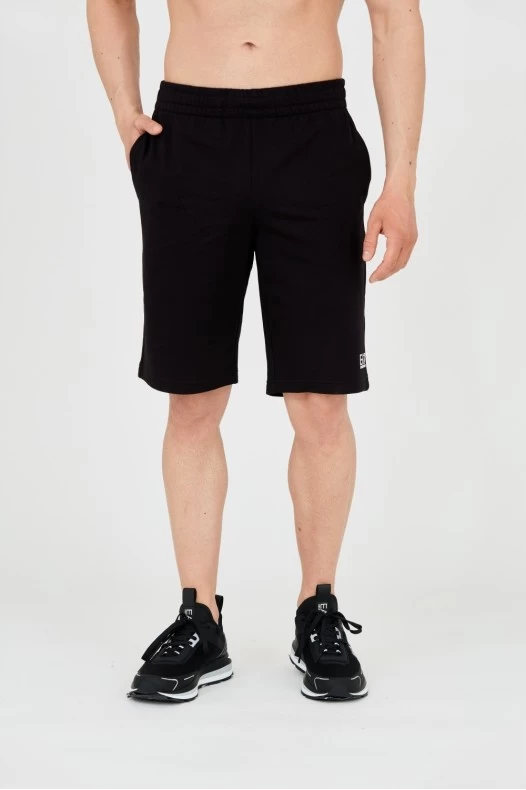 EA7 Black men's shorts with...