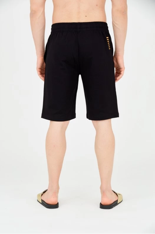 EA7 Black men's shorts with...