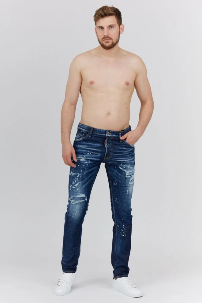 DSQUARED2 Чоловічі темно-сині джинси COOL GUY JEANS
