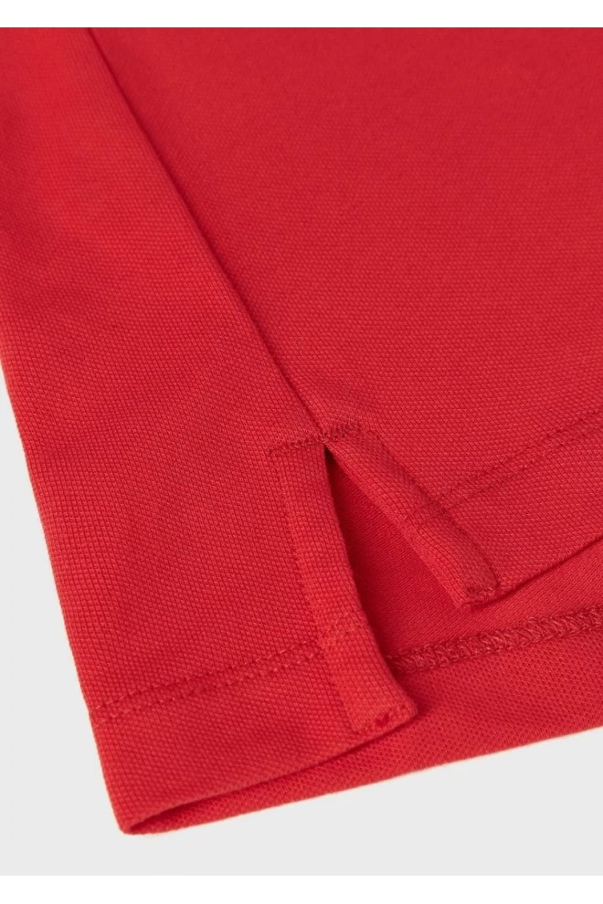 EMPORIO ARMANI Męska, czerwona, koszulka polo