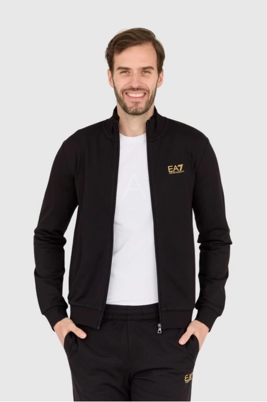 EA7 Black tracksuit with...