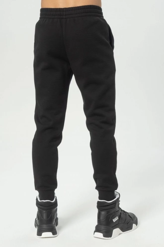 EA7 Black men's tracksuit with neon logo