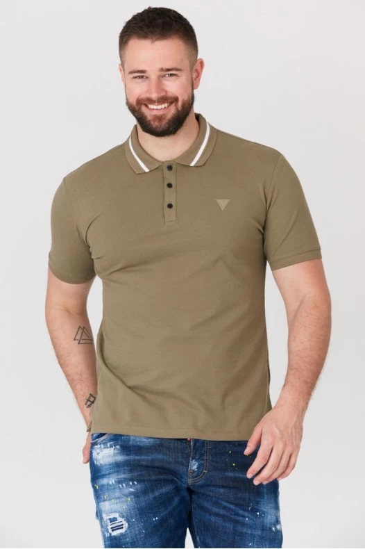 GUESS Поло хакі з ремінцем...