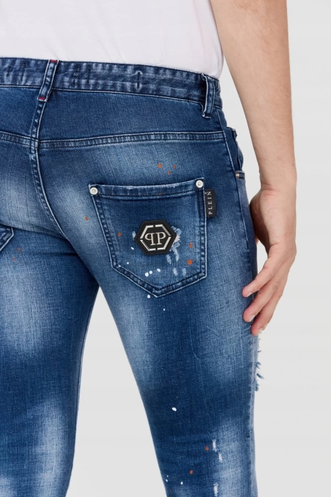 PHILIPP PLEIN Blue men's jeans