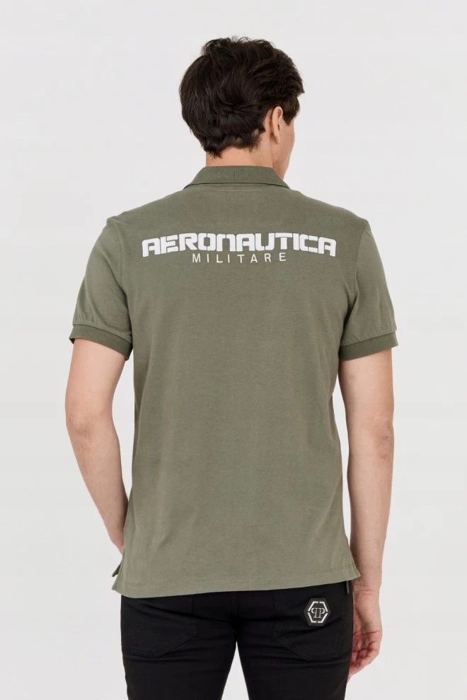 AERONAUTICA MILITARE Зелена сорочка-поло