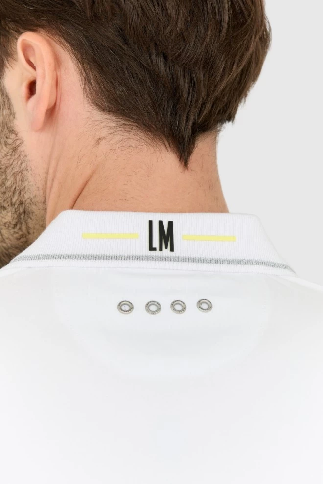 LA MARTINA Biała koszulka polo Regular Fit