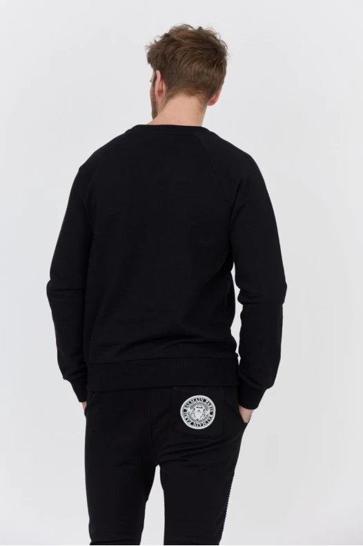 BALMAIN Czarna bluza męska...