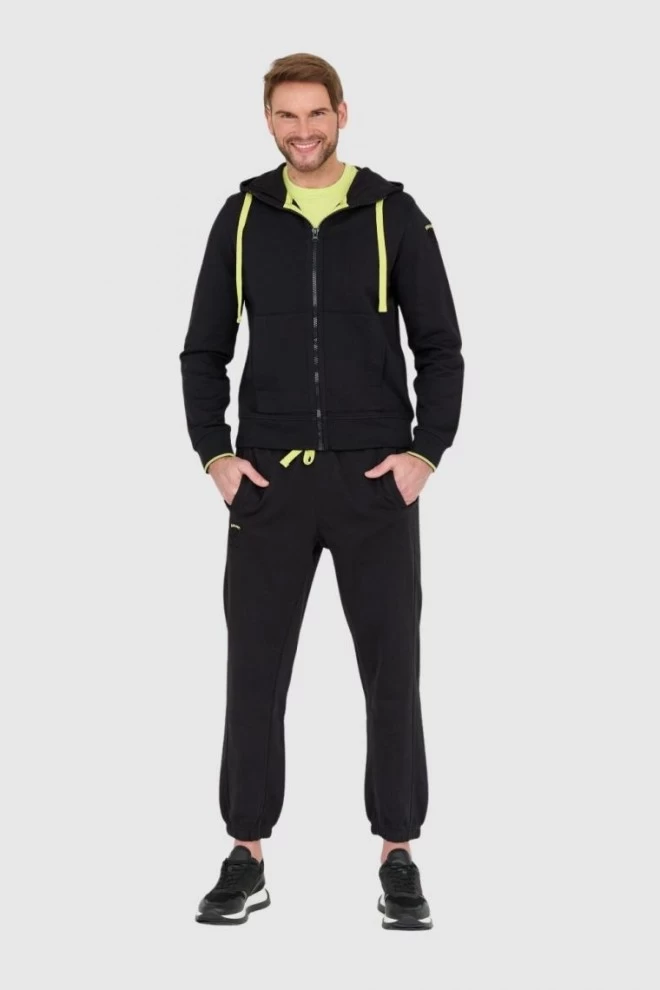 BLAUER Чорна толстовка на блискавці