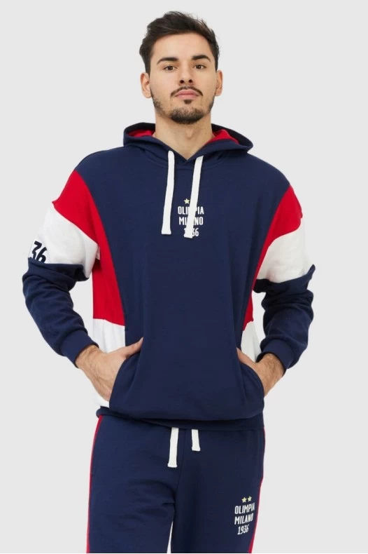 EA7 Granatowa bluza męska...