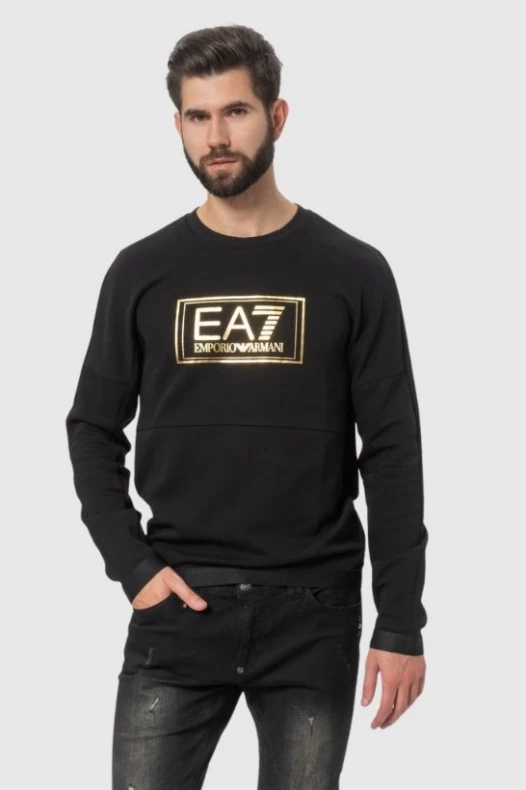EA7 Black men's sweatshirt...