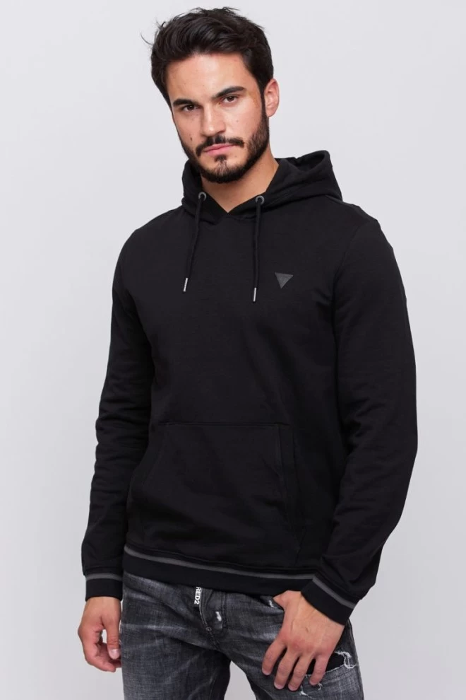 GUESS Czarna bluza męska z kapturem
