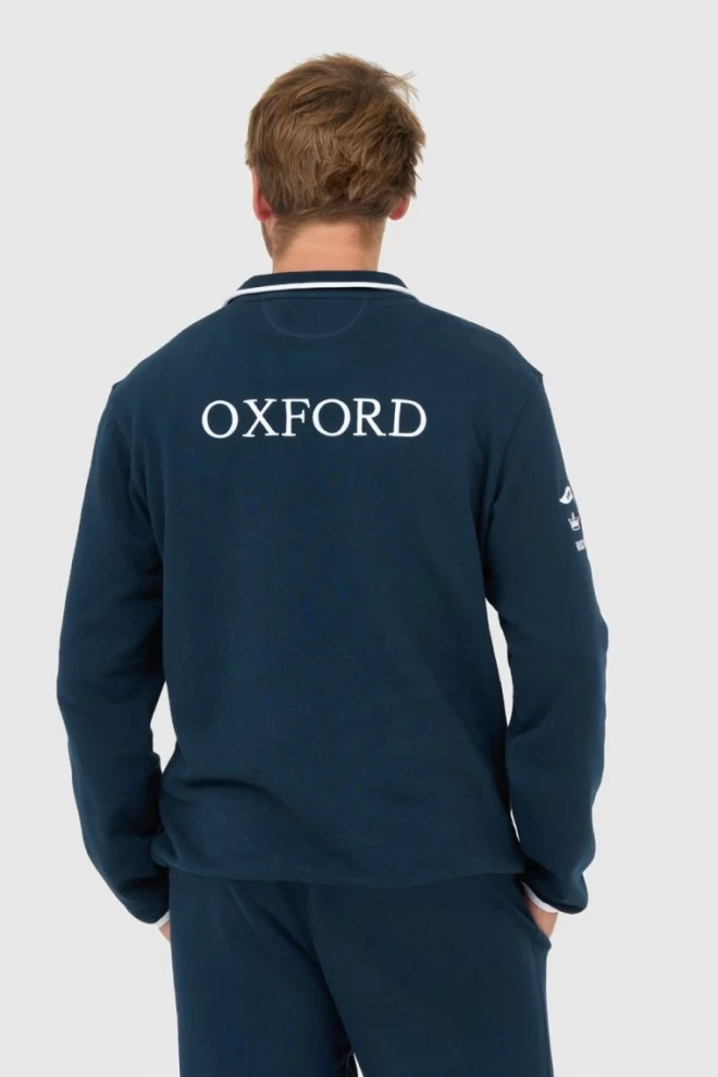 LA MARTINA Men's navy blue zip-up sweatshirt