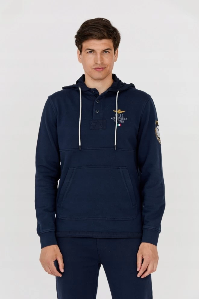 AERONAUTICA MILITARE Чоловічий темно-синій світшот