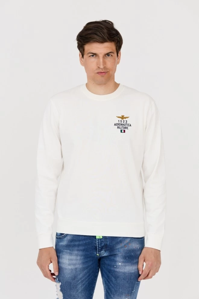 AERONAUTICA MILITARE Męska biała bluza