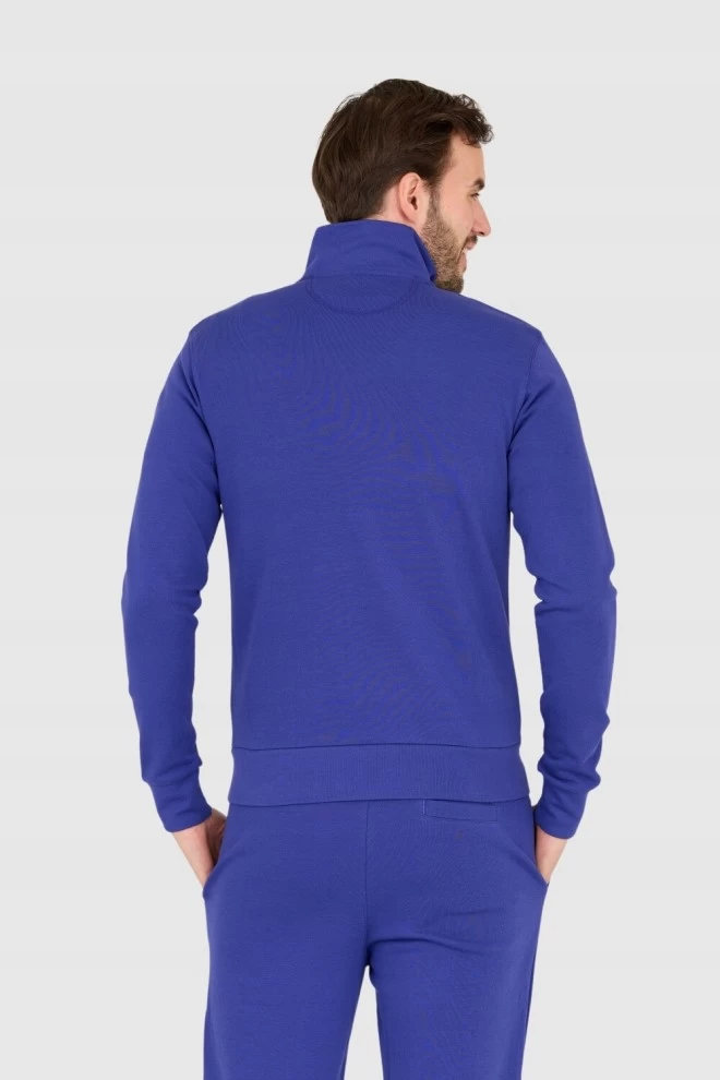 LA MARTINA Purple men's zip-up sweatshirt