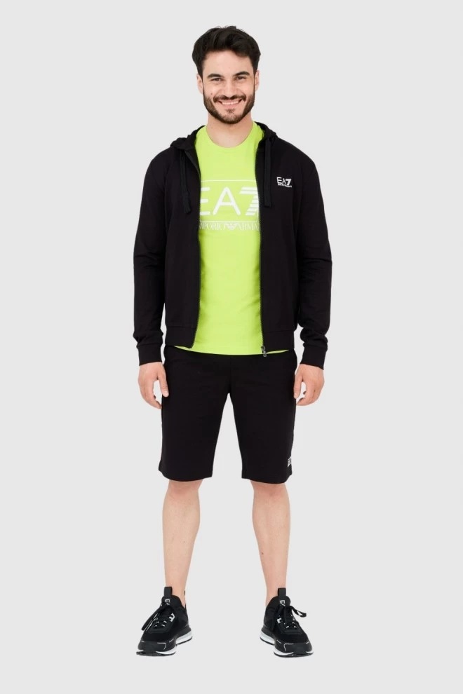 EA7 Black men's hoodie