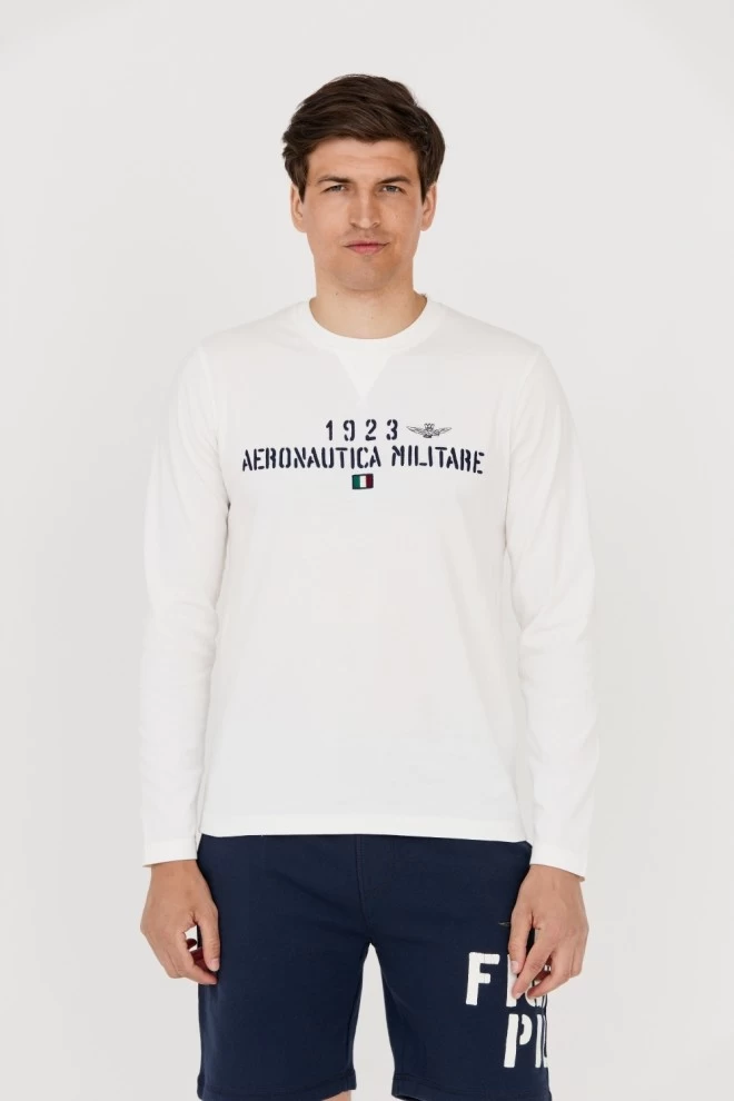AERONAUTICA MILITARE Men's white longsleeve