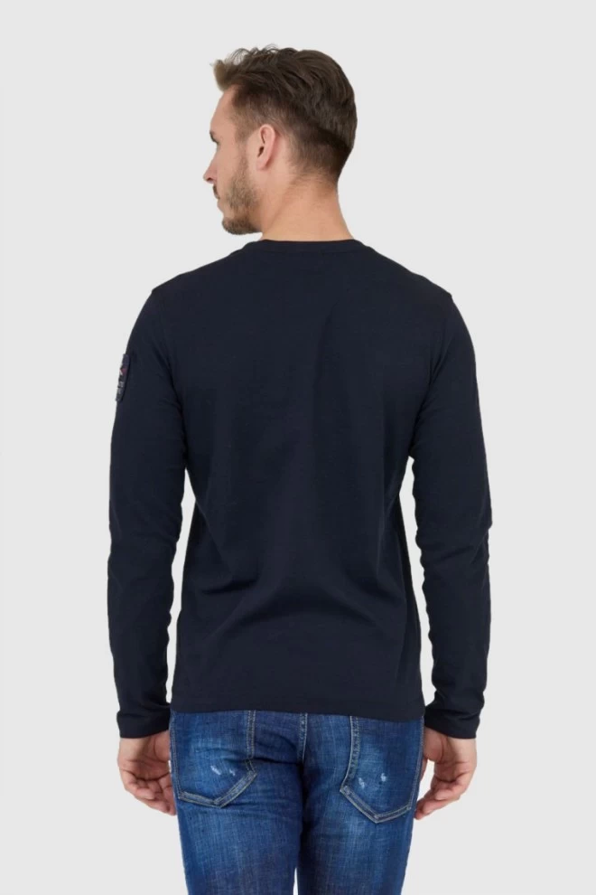 AERONAUTICA MILITARE Men's navy blue longsleeve