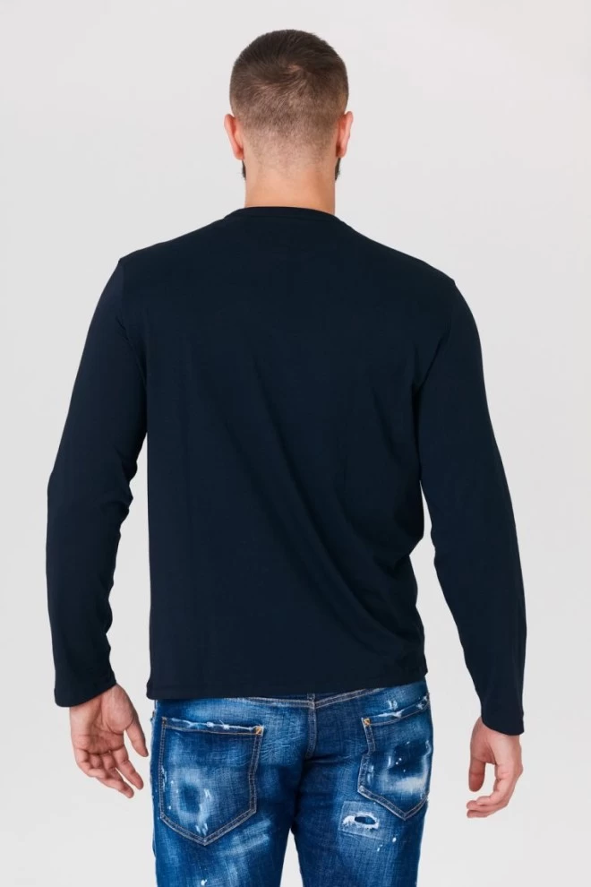 ARMANI EXCHANGE Men's navy blue longsleeve with logo