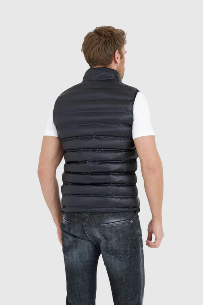 BLAUER Black men's Logan down sleeveless jacket