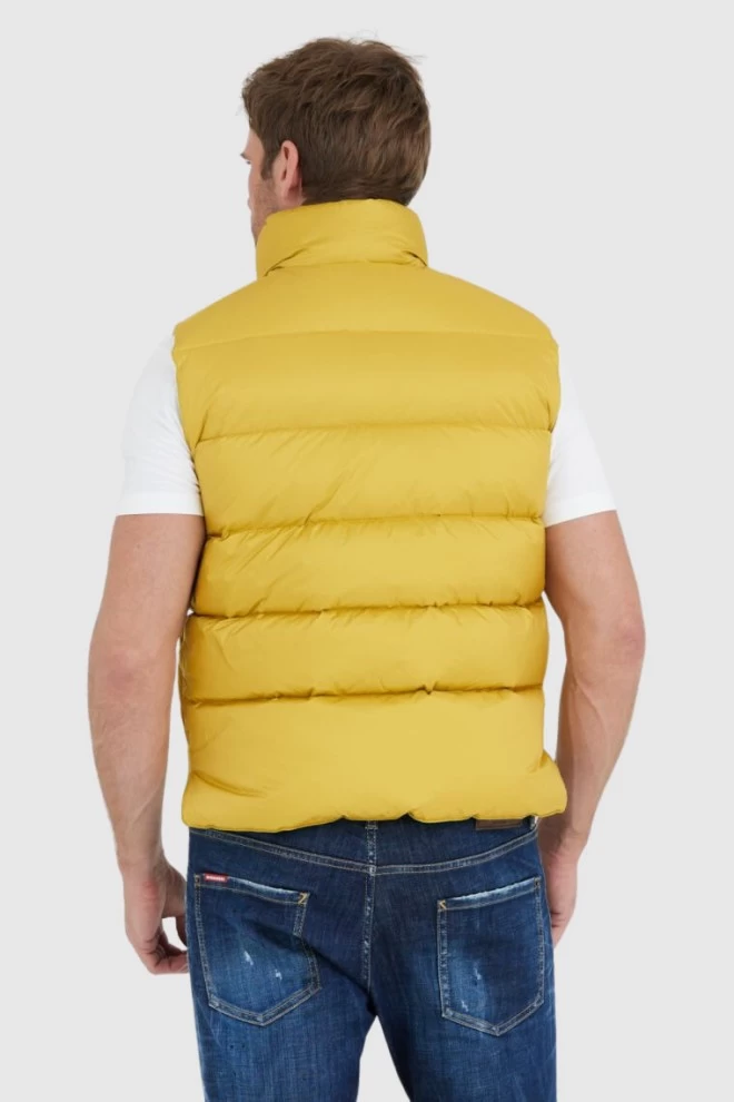 BLAUER Yellow men's Sebastian down sleeveless jacket