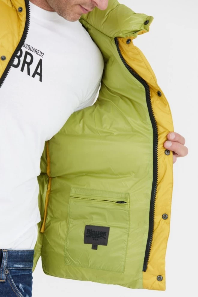 BLAUER Yellow men's Sebastian down sleeveless jacket