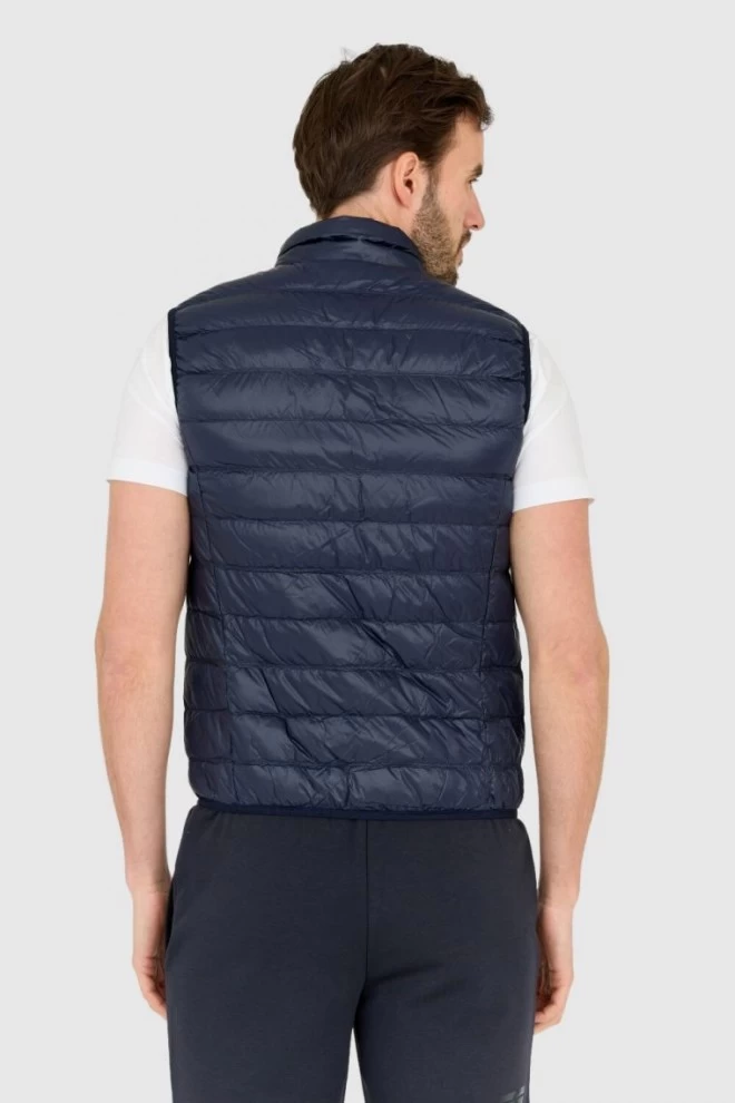 EA7 Sleeveless down shirt navy blue