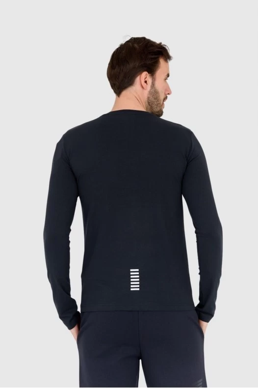 EA7 Men's navy blue longsleeve
