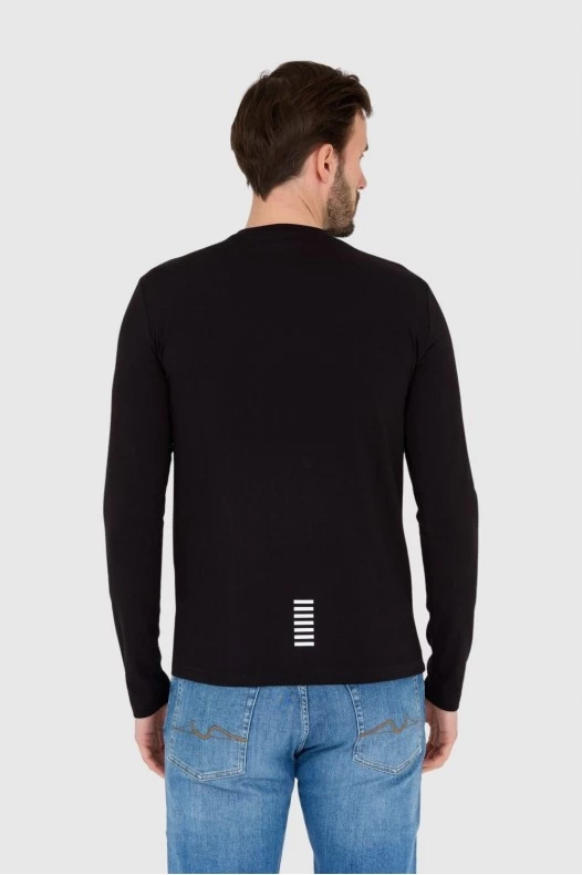 EA7 Чоловічий чорний лонгслів