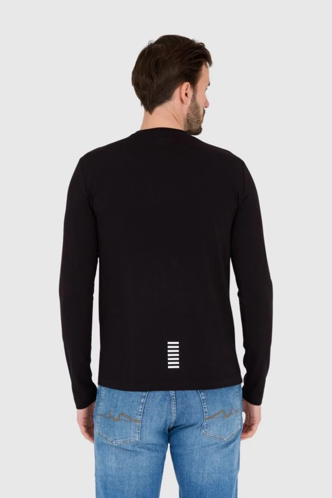 EA7 Чоловічий чорний лонгслів