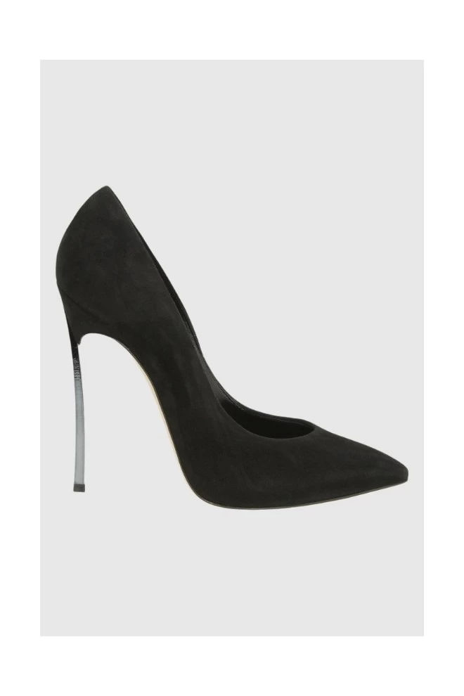 CASADEI Pump Blade black suede stilettos