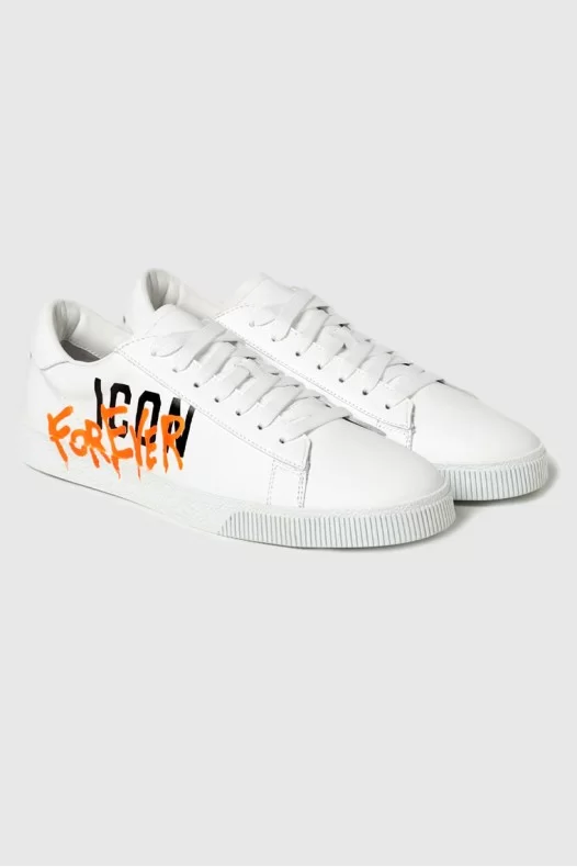 DSQUARED2 Białe sneakersy...