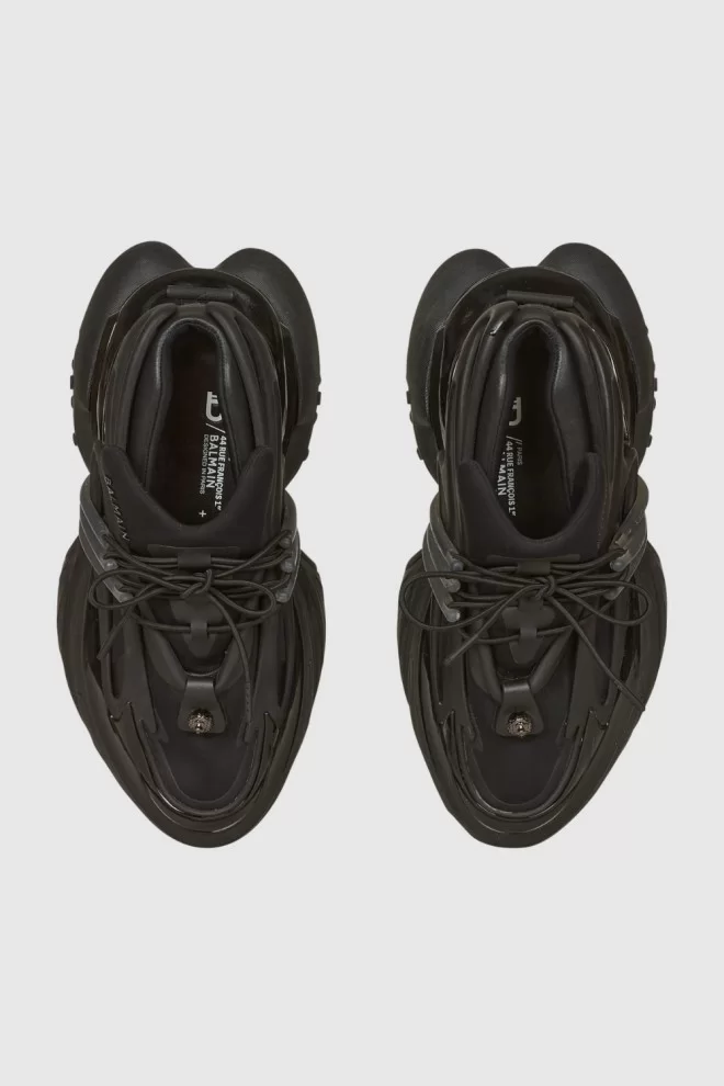 BALMAIN Czarne sneakersy Unicorn