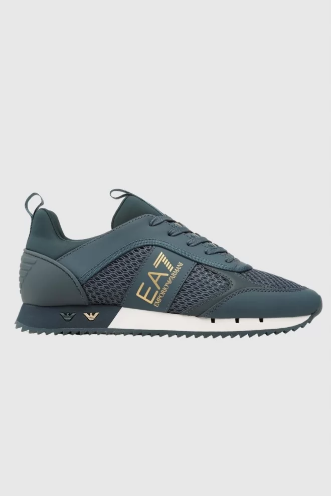 EA7 Turquoise men's sneakers