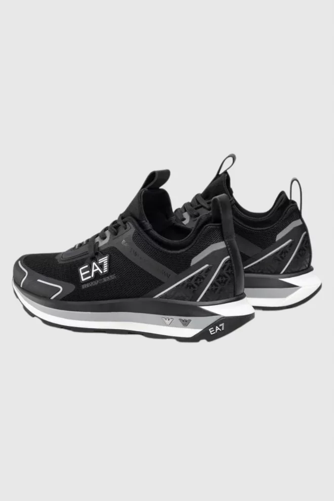 EA7 Black men's sneakers