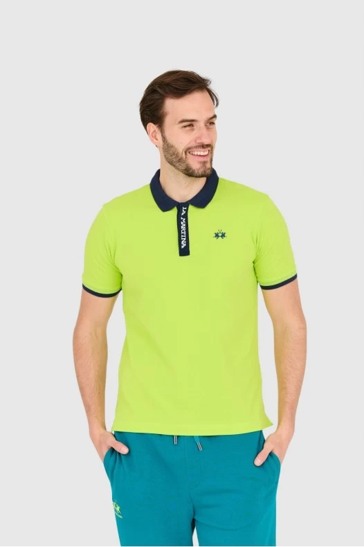 LA MARTINA Green men's polo...