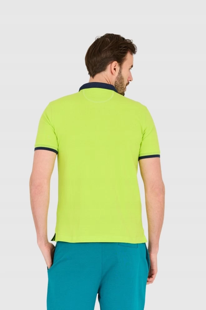LA MARTINA Green men's polo shirt