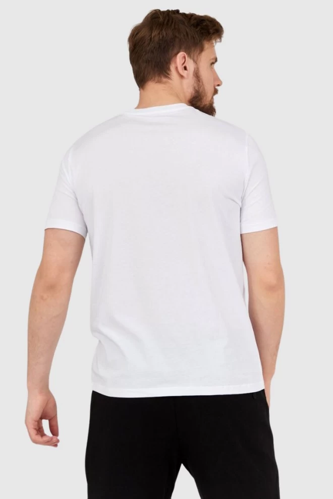 ARMANI EXCHANGE White men's t-shirt with black logo