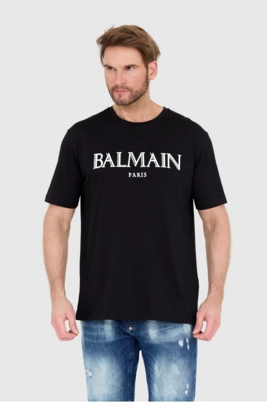 BALMAIN Black men's t-shirt...