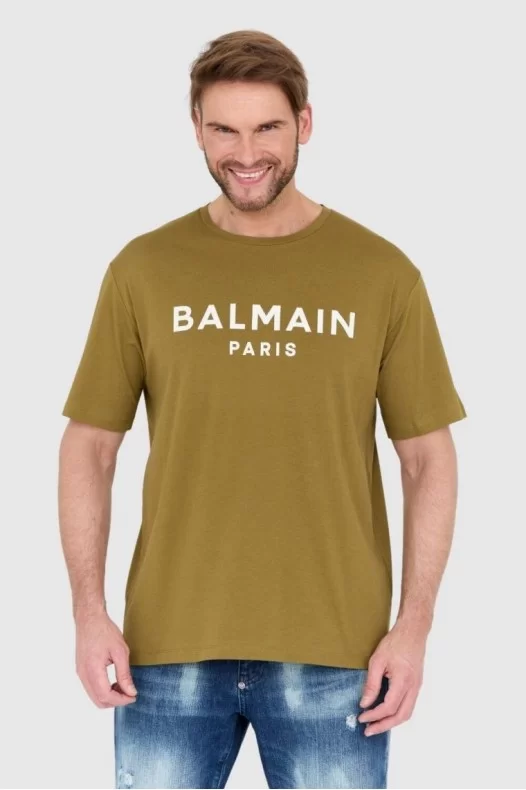 BALMAIN Zielony t-shirt...