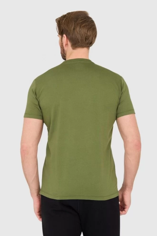 DSQUARED2 Green cotton t-shirt with small logo
