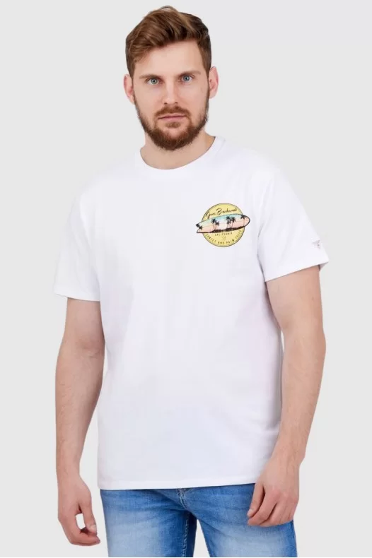 GUESS Biały t-shirt męski...