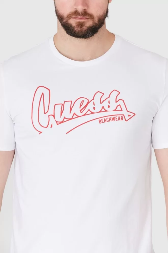 Чоловіча пляжна футболка GUESS Біла