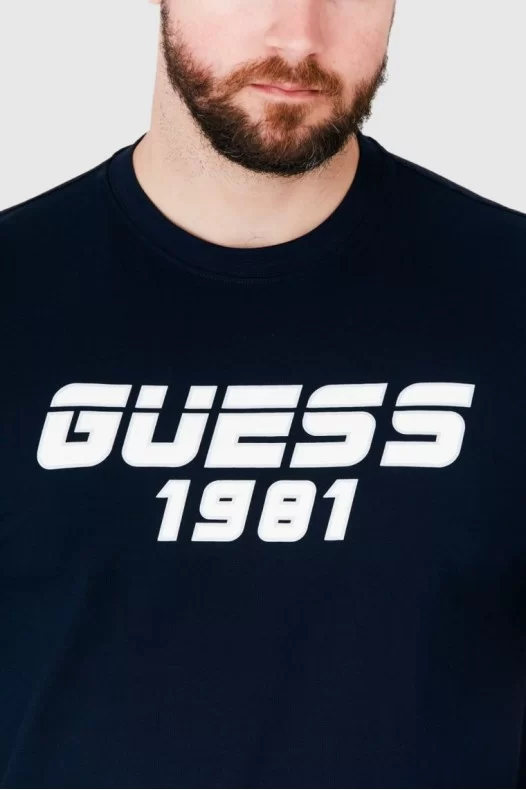 GUESS Granatowy t-shirt...