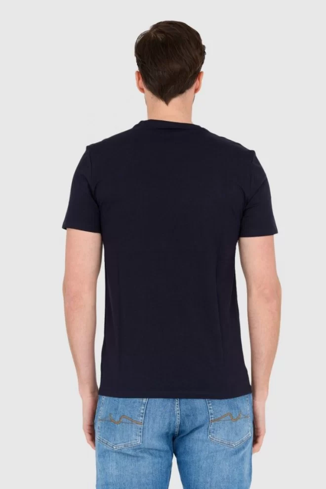 GUESS T-shirt navy blue slim fit